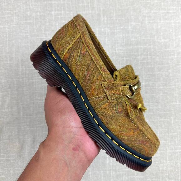 Dr. Martens Adrian Snaffle Marbled Suede Women 5
